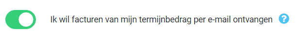 Vinkje portaal termijnnota