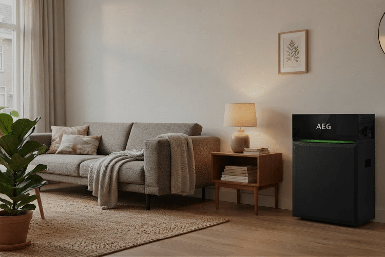 Woonkamer met thuisbatterij
