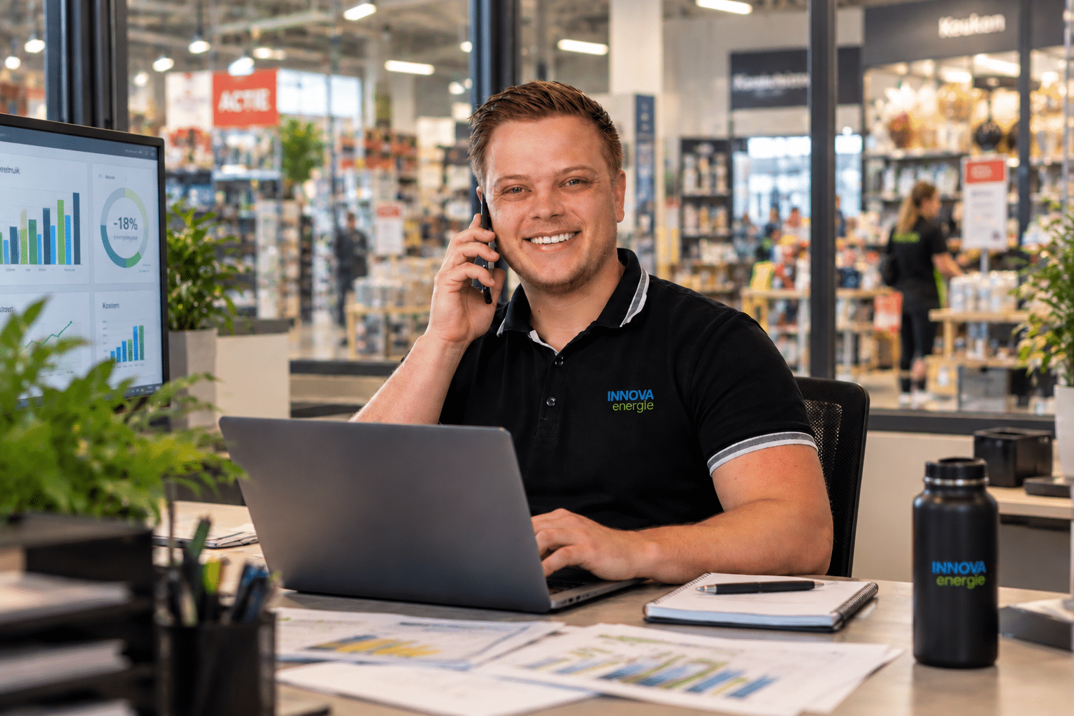 Persoonlijke energiemanager voor de retail en groothandel